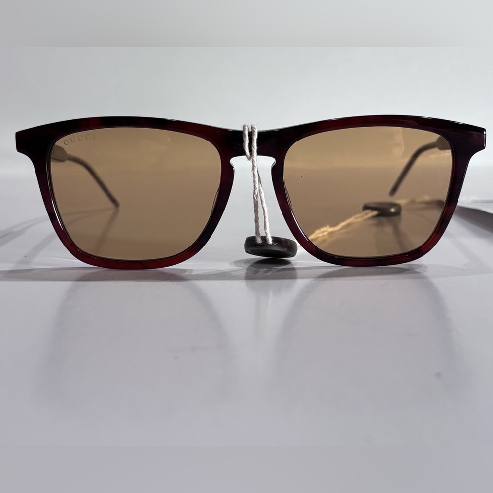 NWT $812 GUCCI  Brown Square Sunglasses GG0843S 003 Unisex - Picture 5 of 17